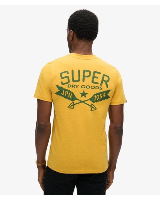 Superdry Yellow & Co Outdoor Graphic T-shirt for men