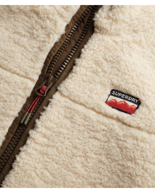 Superdry Blue & Co Sherpa Fleece Hybrid Jacket