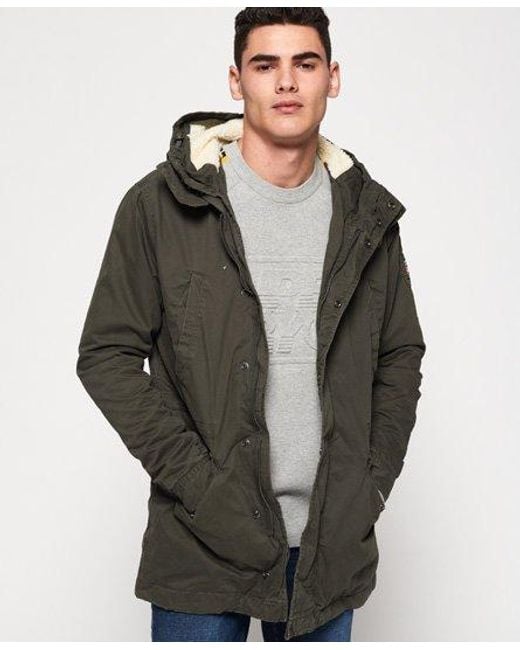 Superdry Mens Superdry Winter Rookie Military Jacket Superdry