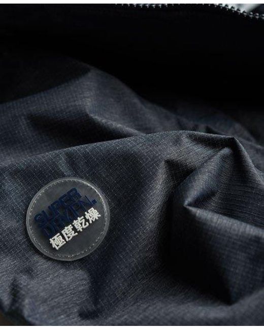 Superdry Blue Polar Wind Attacker Jacket Mid Charcoal Marl for men
