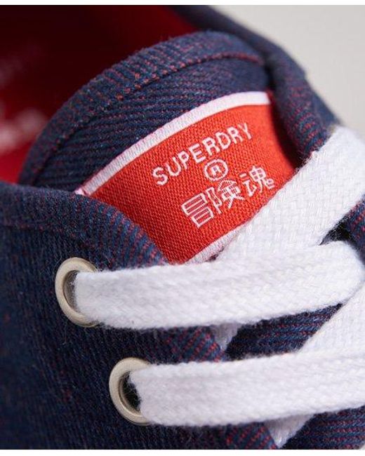Superdry Blue Low Pro 2.0 Trainers Denim