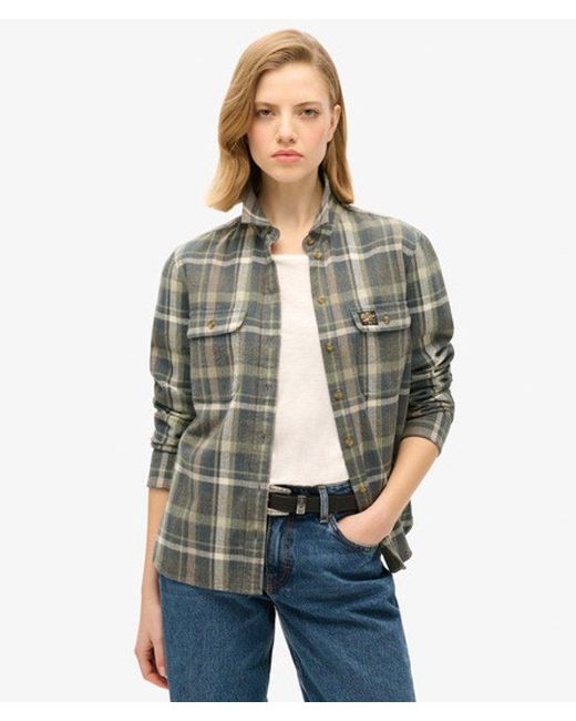 Superdry Gray & Co Lumberjack Check Flannel Shirt