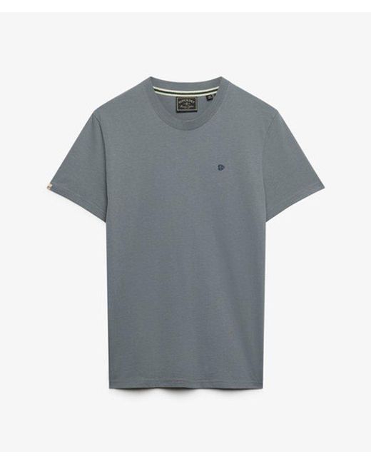 Superdry Gray Sd & Co Logo Embroidered T-Shirt for men
