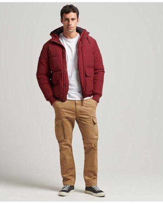 Superdry Red Mountain Puffer Jacket for men