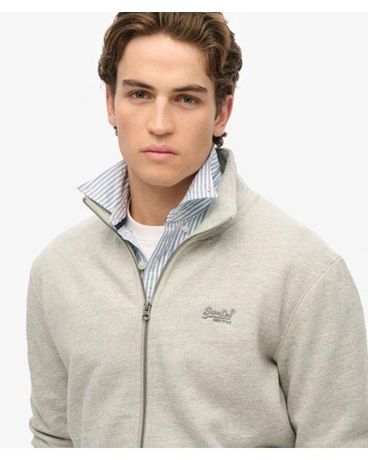 Superdry Gray & Co Essential Logo Track Top for men