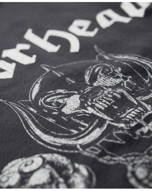 Superdry Gray Motörhead X Limited Edition Band T-shirt for men