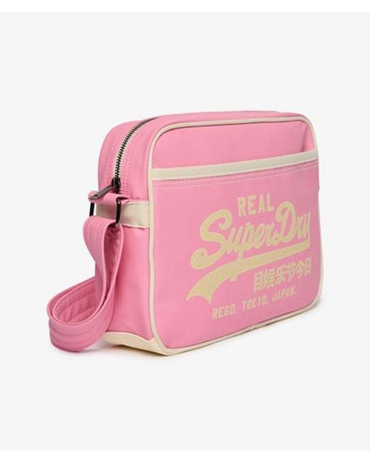 Superdry Pink & Co Mini Alumni Crossbody Bag