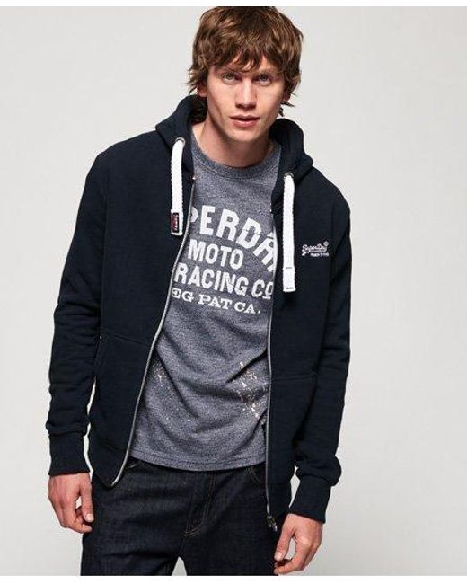 Superdry Blue Label Zip Hoodie Eclipse for men