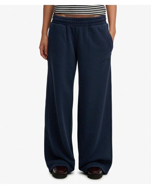 Superdry Blue & Co Essential Logo Wide Leg joggers