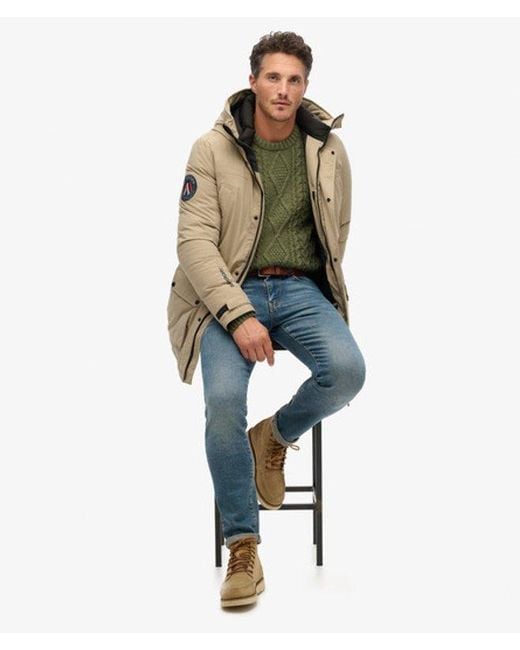 Superdry Natural & Co City Padded Parka Coat for men