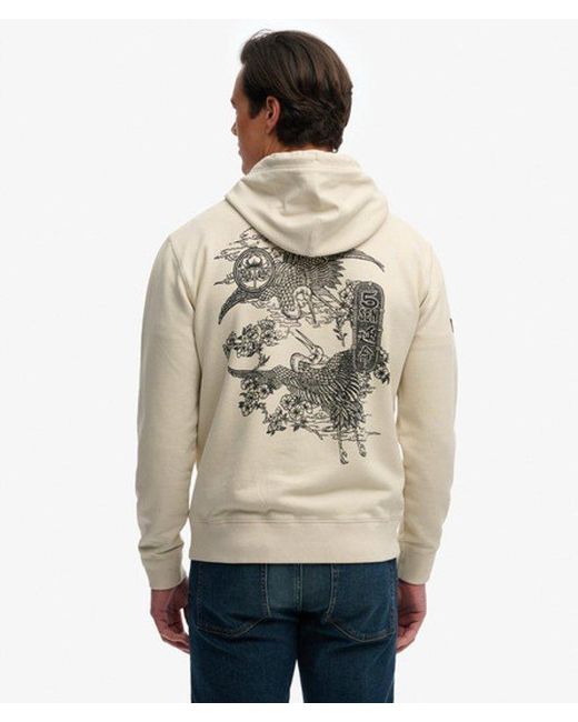 Superdry Natural & Co Tokyo Narrative Loose Hoodie for men