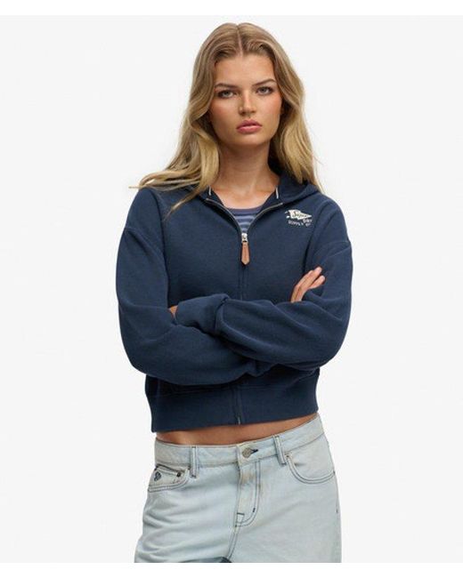 Superdry Blue & Co Heritage Hamptons Zip Hoodie