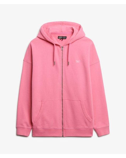 Superdry Studios Hoodie Met Rits in het Red