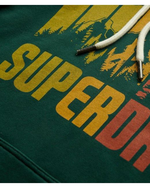 Superdry Green & Co Mountain Rainbow Hoodie for men
