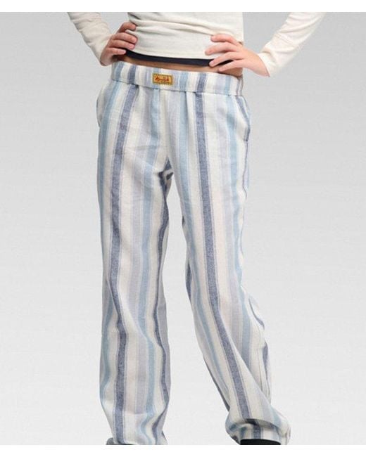 Superdry Blue & Co Komodo Pushkar Stripe Trousers