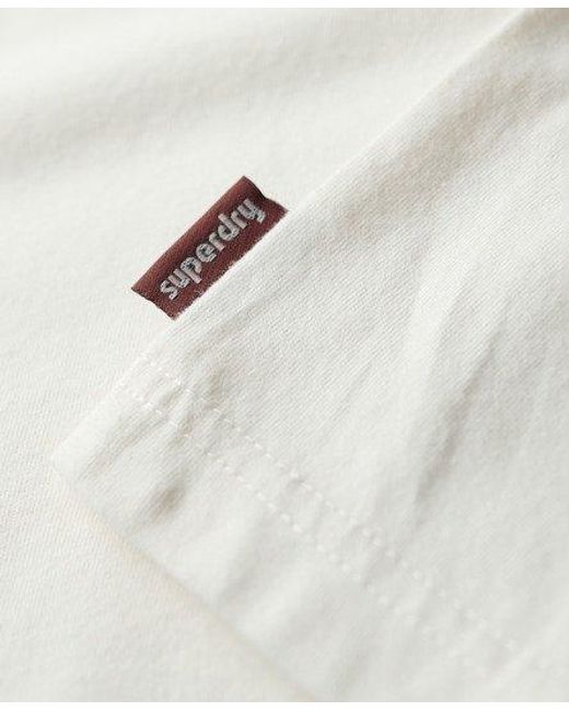 Superdry White Japanese Graphic Logo T-shirt for men