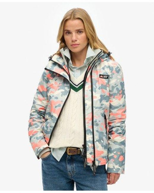 Superdry Mountain Windjack Met Capuchon in het Gray