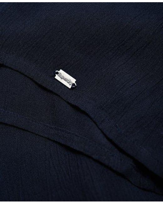 Superdry Blue Maritime Ladder Blouse Eclipse
