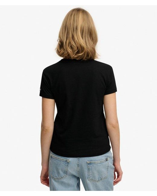 Superdry Black & Co Band Merch Fitted T-shirt