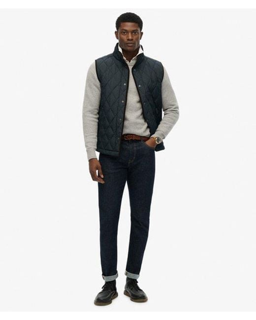 Homme Gilet Matelassé Estate Taille Superdry pour homme en coloris Blue