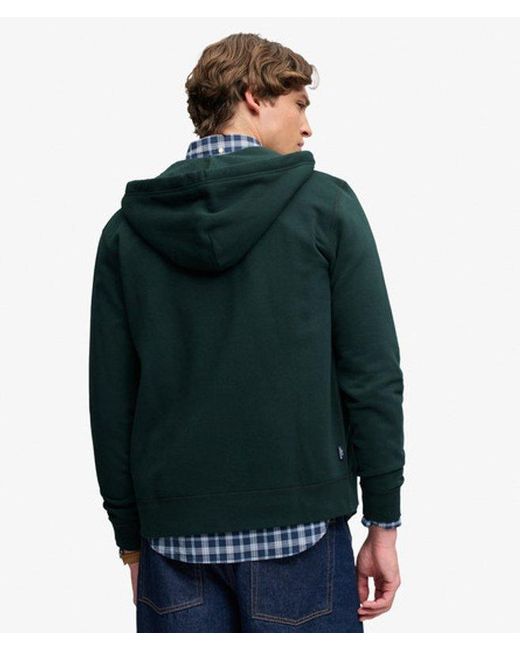 Superdry Green & Co Essential Logo Zip Hoodie for men