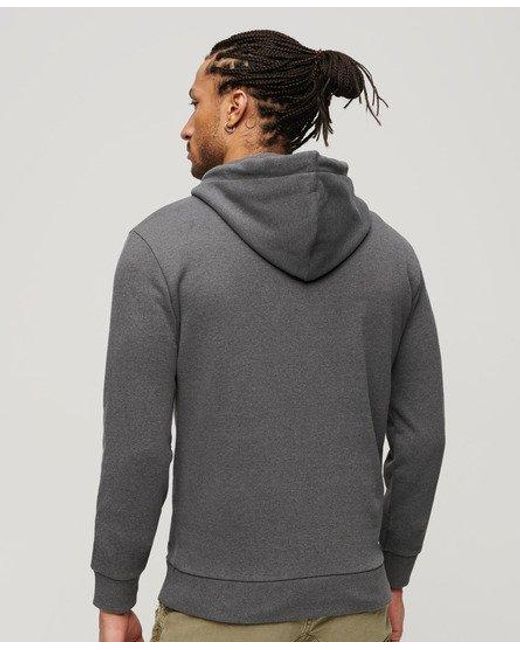 Superdry Gray Track & Field Athletic Graphic Hoodie for men