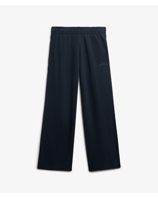 Superdry Blue & Co Athletic Essentials Logo Garment Dyed joggers
