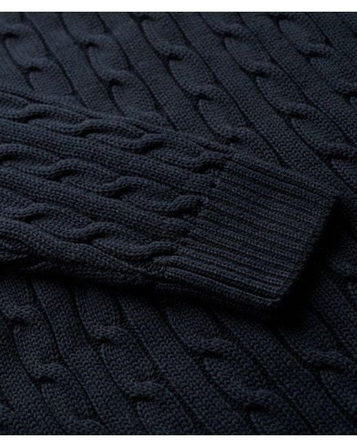 Superdry Blue & Co Slouchy Cable Knit Jumper