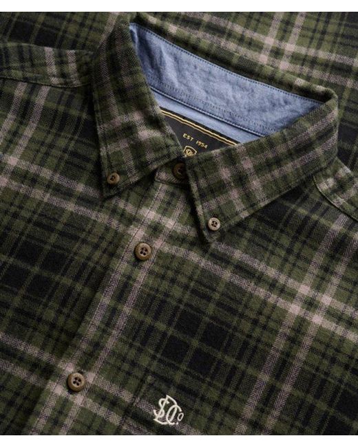 Superdry Black & Co Long Sleeve Cotton Lumberjack Shirt for men