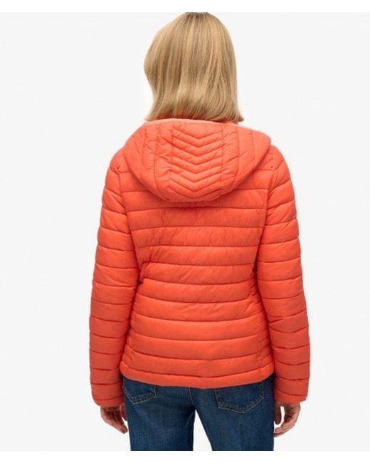 Superdry Red & Co Hooded Fuji Lite Padded Jacket