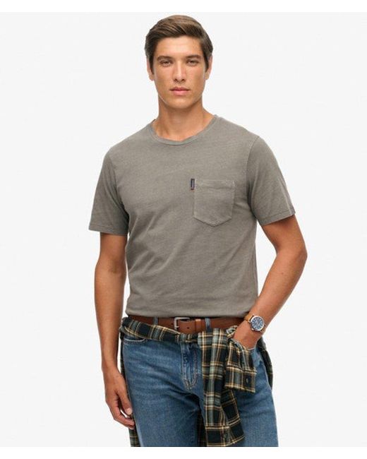 Superdry Gray & Co Classic Essential Pocket T-shirt for men