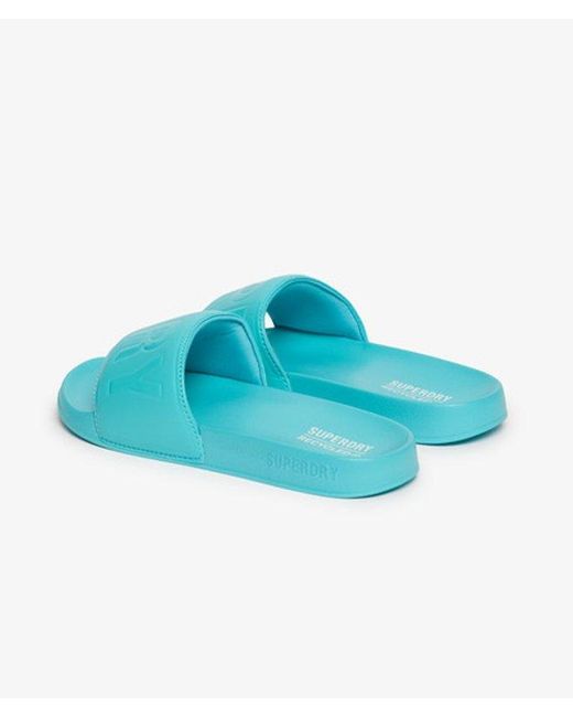 Superdry Blue Code Core Pool Sliders