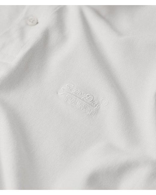 Superdry White & Co Classic Pique Polo Shirt for men