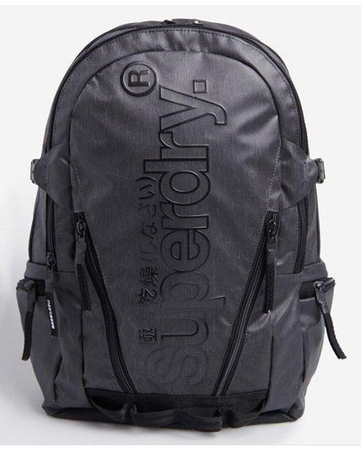 black backpack superdry