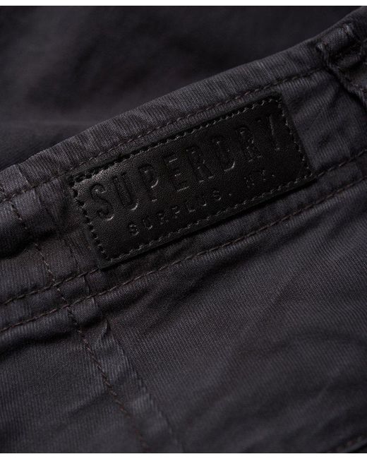 Superdry Surplus Goods Low Rider Cargo Pants Black for Men | Lyst