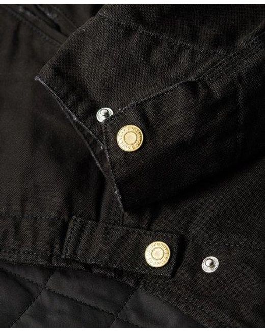 Superdry Black Classic Cotton Ranch Jacket for men
