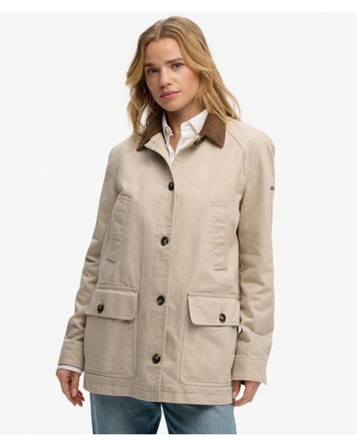 Superdry Natural Estate Cotton Barn Jacket