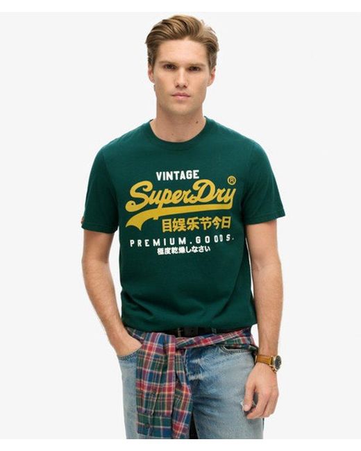 Superdry Green & Co Duo Vintage Logo T-shirt for men