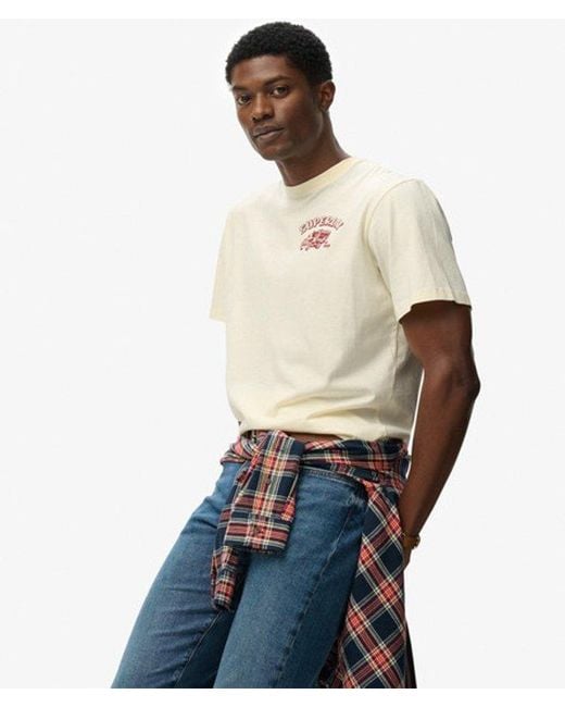 Superdry Trade Tools Oversized T-shirt in het Natural voor heren