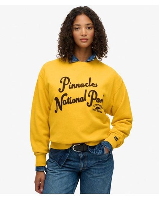 Superdry Yellow & Co Lo-fi Outdoor Loose Sweatshirt