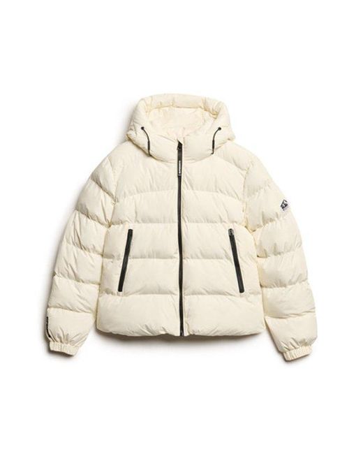 Superdry White & Co Hooded Sports Puffer Jacket