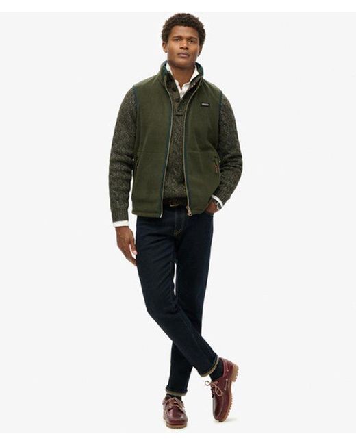 Superdry Natural Estate Fleece Gilet for men