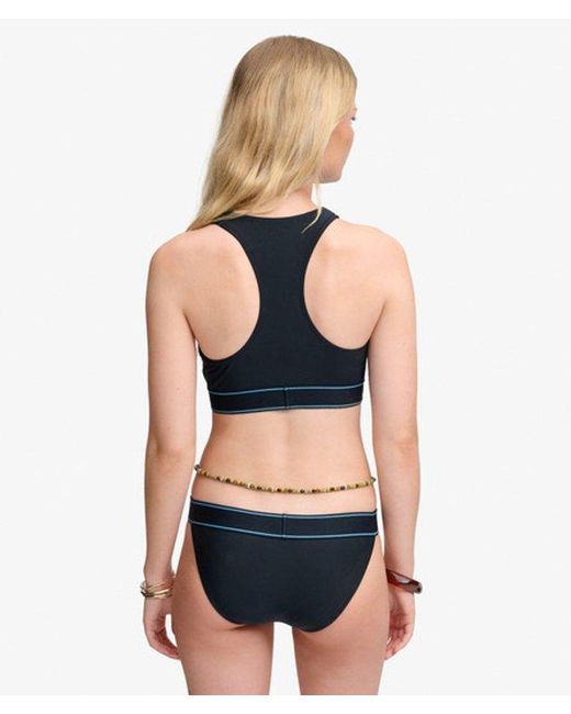 Superdry Black & Co Logo Classic Bikini Bottoms