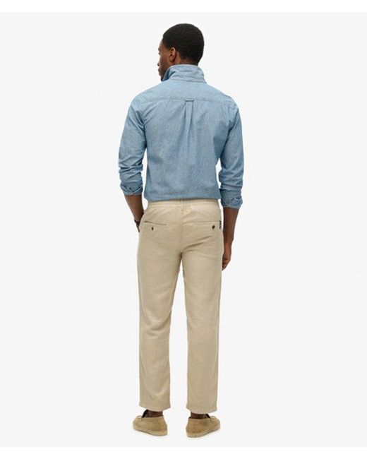 Superdry Blue & Co The Merchant Store - Linen Pants for men