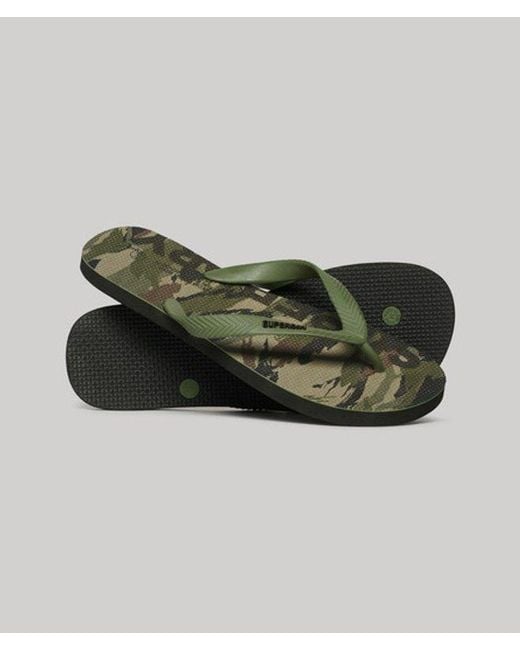 Superdry Green & Co Logo Flip Flops for men