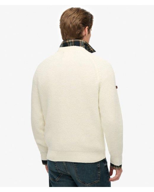 Superdry Natural & Co Chunky Raglan Jumper for men