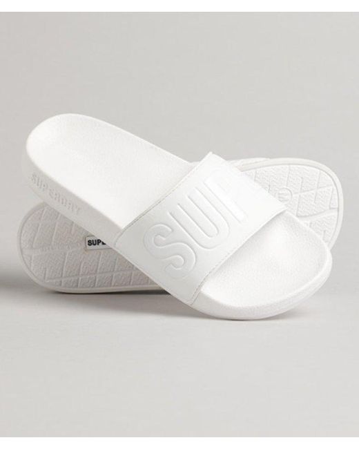 Superdry White & Co Core Pool Sliders