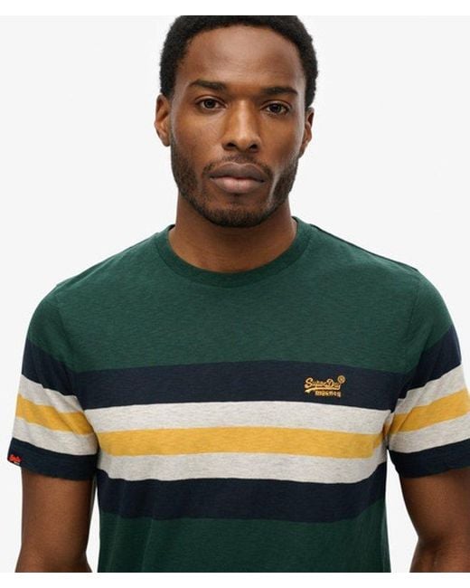 Superdry Green & Co Essentials Stripe T-shirt for men