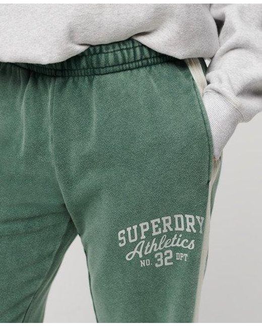 Superdry Vintage joggingbroek Met Zijstreep in het Green