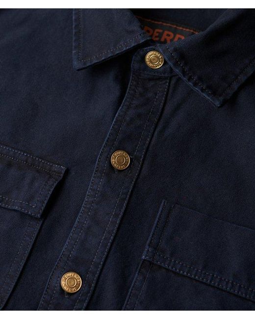 Superdry Blue & Co Surplus Canvas Overshirt for men